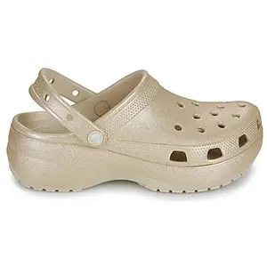 Crocs Sabots Classiques à Paillettes pour Femme, Champagne, 37