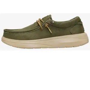 Wally COMF Worn Twill par HEYDUDE Vert 41 Homme pas cher