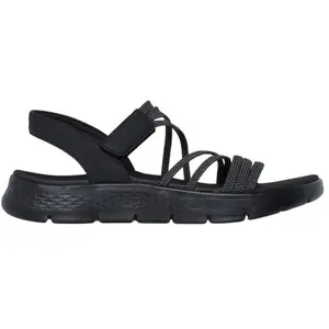 Skechers Go Walk Flex Sandal Emma Damen Sandale Schwarz pas cher