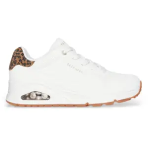 Skechers Basket femme Uno - Jungle Nite Blanc Guépard