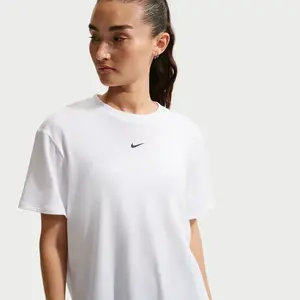 Haut à manches courtes Dri-FIT Nike One Relaxed pour femme - Blanc L (... pas cher