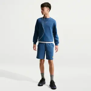 Nike Short de foot Kylian Mbappé Club Fleece pour ado - Bleu M IO5903-461 pas cher
