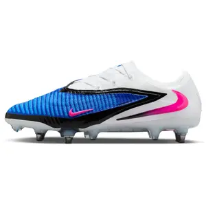 Crampons de foot pour terrain gras Nike Phantom 6 Low Elite - Bleu 40.... pas cher