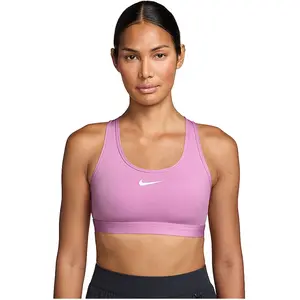 NIKE Soutien-gorge de sport femme Swoosh à maintien moyen rose | M pas cher