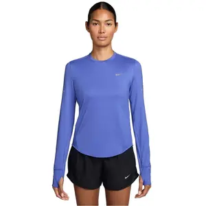 Nike Haut de running à manches longues et col ras-du-cou Dri-FIT anti-UV Ni... pas cher