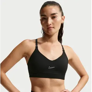 Nike Training Indy Swoosh Sports Bra - Noir, Noir M pas cher
