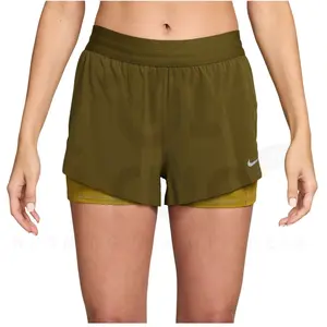 Nike Swift 2 en 1 vêtement running femme Kaki XS pas cher