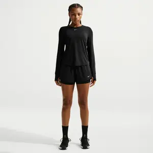 Comparateur de prix : Short 2-en-1 à taille mi-basse 8 cm Dri-FIT Nike One pour femme - Noir...