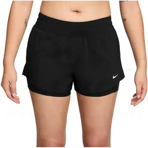 Comparateur de prix : Short 2-en-1 à taille mi-basse 8 cm Dri-FIT Nike One pour femme - Noir...
