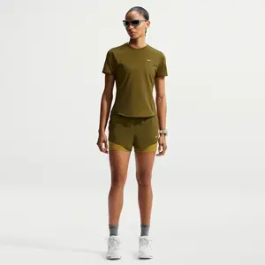 Short de running 2-en-1 taille mi-haute Dri-FIT Nike Swift pour femme ... pas cher