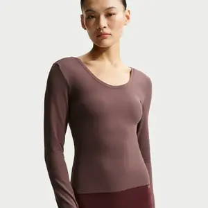 Haut à manches longues Dri-FIT Nike Zenvy pour femme - Pourpre XXL (FR... pas cher
