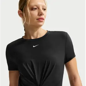Haut à manches courtes Dri-FIT Nike One Classic Twist pour femme - Noi... pas cher