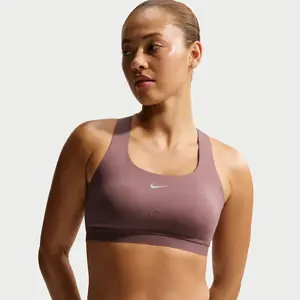 Brassière de sport à maintien supérieur avec doublure légère Nike Swif... pas cher