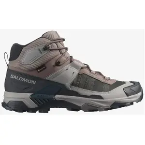 Salomon X Ultra 5 Mid Gore-Tex Chaussures homme Gris/argent 47.1/3 pas cher