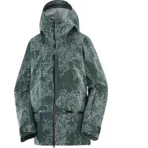 Salomon - Veste de ski imperméable - Absolute 3L Print Jkt W Ao/Green ...
