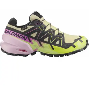 Chaussures Salomon Speedcross 6 GORE-TEX jaune rose noir femme - 37(1/... pas cher