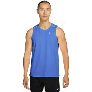 Comparateur de prix : Débardeur de running Dri-FIT Nike Miler pour homme - Bleu L IF2018-494