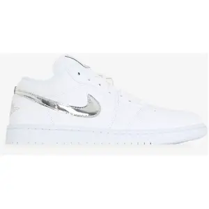 Air Jordan 1 Low Blanc/argent pas cher