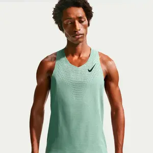 Nike AeroSwift Maillot de course Hommes - menthe, noir, Taille M pas cher