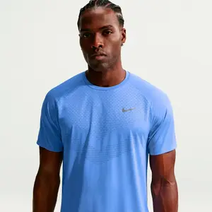 Comparateur de prix : Nike Stride Maillot de course Hommes - bleu, argent, Taille M