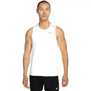 Nike Débardeur Miler Homme - Blanc, Blanc M pas cher