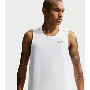 Nike Débardeur Miler Homme - Blanc, Blanc XXL pas cher
