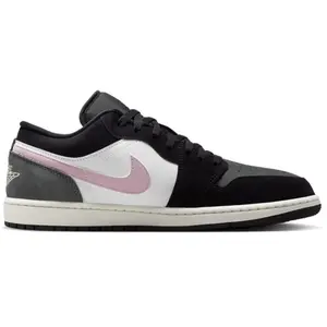 Air Jordan 1 Low Noir/rose pas cher