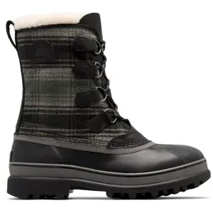 Botte d'hiver SOREL CARIBOU WP (Black, Quarry) Homme pas cher