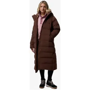 Columbia - Amaze Puff Long Hooded Jacket - Doudoune femme Tobacco - XL pas cher