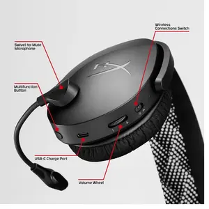 HP HyperX Cloud Jet   Casque de jeu sans fil (bleu clair)