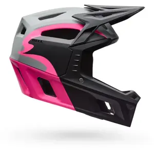 Bell Helmets - Full-Air Mips Fluid - Casque VTT intégral Grey / Pink - S pas cher