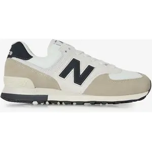Chaussures New Balance 574 beige blanc bleu marine - 42