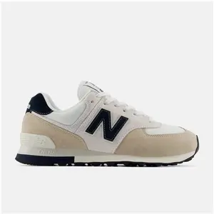 Chaussures New Balance 574 beige blanc bleu marine - 43 pas cher