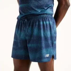 New Balance - RC Printed Short 5" - Short running homme Nny - M pas cher