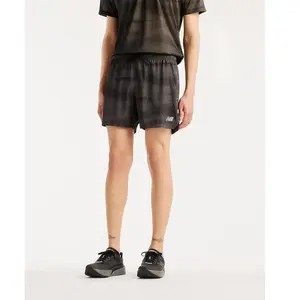 New Balance - RC Printed Short 5" - Short running homme Bk - S pas cher