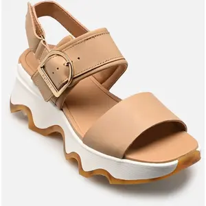 Sorel - Kinetic  Impact Wedge - Sandales femme Honest Beige / Sea Salt - 42