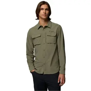 Columbia - Silver Ridge Elite LS Woven Tee - Chemise homme Stone Green - M