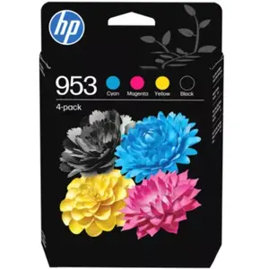 Comparateur de prix : HP 953 - 6ZC69AE - Lot de 4 cartouches d'encre d'origine noir et 3 couleurs