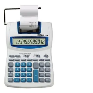 Rexel Ibico Semi-Professional 1214X - Calculatrice avec imprimante - LCD - 12 chiffres - blanc, bleuVendu parfnac