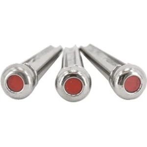 Martin & Co Set de Chevilles Liquid Metal Chrome Point Rouge