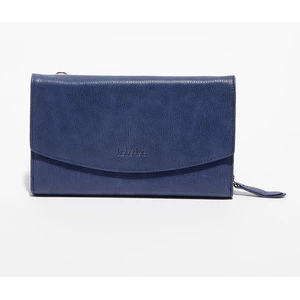 Kate Lee - Pochette en Cuir Perryne bleue - 20x12x4.5 cm OS pas cher