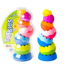 Comparateur de prix : Fat Brain Toy Co. Jouet empilable Tomy Tobbles Neo La pyramide d'oeufs