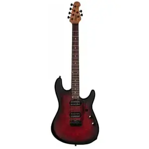 Sterling Guitars Signature Richardson Dark Scarlet Burst SatinVendu parwoodbrass