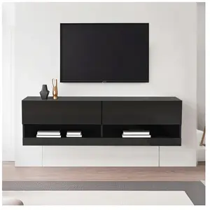 NECHE Meuble tv Simple avec éclairage led 7 couleurs réglables,Meuble ... pas cher