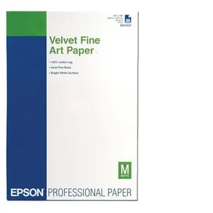 Epson Fine Art Velvet - Velours - A3 plus (329 x 423 mm) 20 feuille(s) papier - pour SureColor P5000, P800, SC-P10000, P20000, P5000, P700, P7500, P900, P9500 pas cher