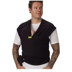 Echarpe de portage boba wrap noire pas cher