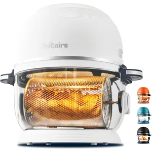 FRITAIRE - Friteuse à bol en verre autonettoyant - Blanc pas cher