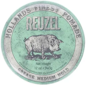 Reuzel Green Grease Medium Hold Pomade Hog 12oz by REUZELVendu parbeauty-coiffure