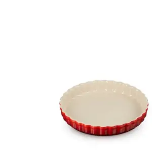 Le Creuset Moule À Tarte Céramique 28 Cm Cerise Le Creuset pas cher