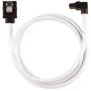 Comparateur de prix : corsair câble gainé premium sata 6gbps blanc 60cm 90° - (cc-8900283)